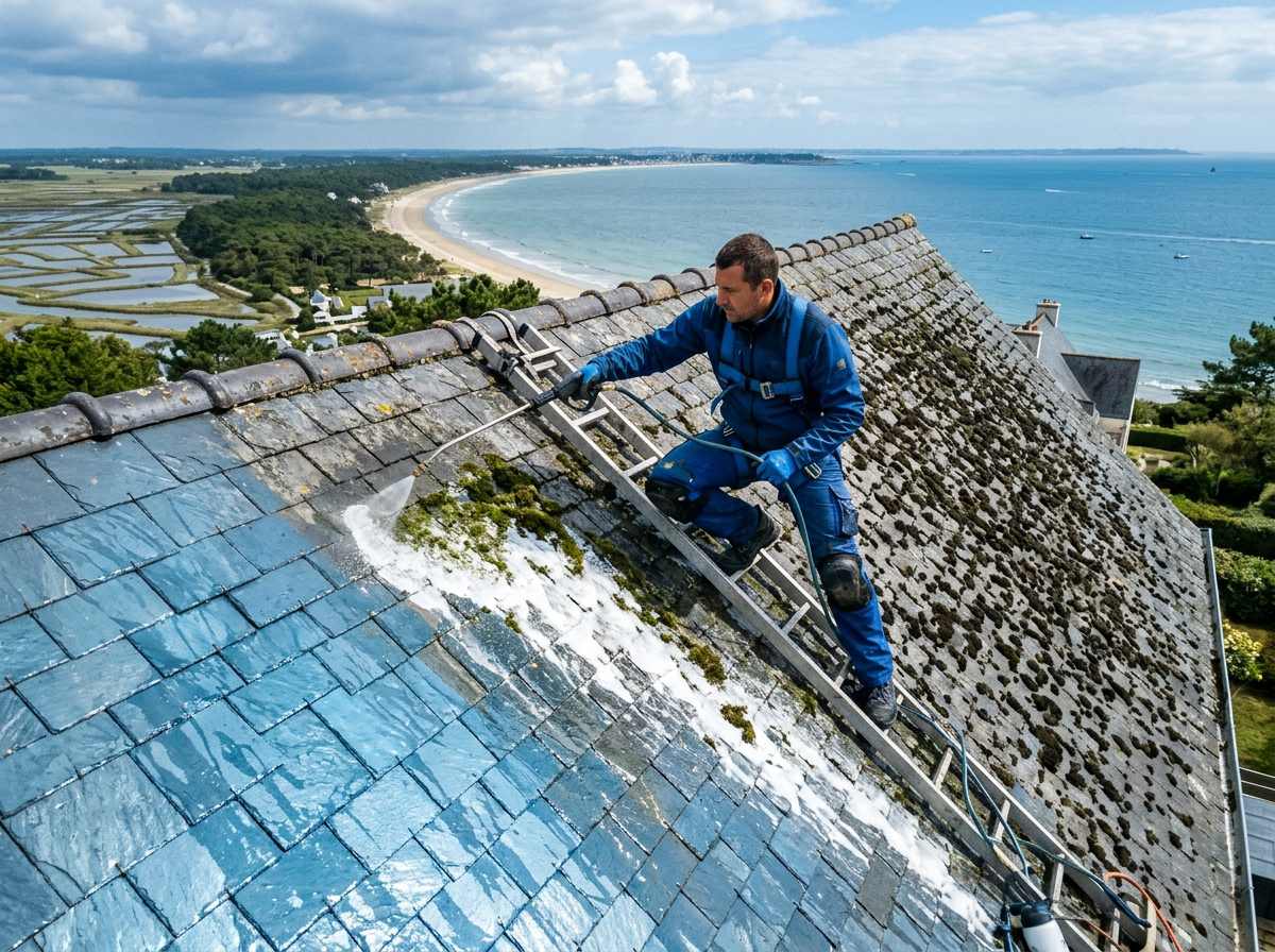 Démoussage toiture